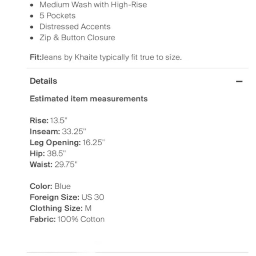 Khaite jean Daniele size 30 - Picture 7 of 7
